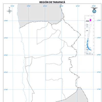 Mapa región de Tarapacá (mudo)