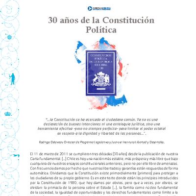 30 años de la Constitución