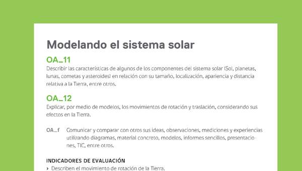 Ejemplo Evaluación Programas - OA11 - OA12 - Modelando el sistema solar
