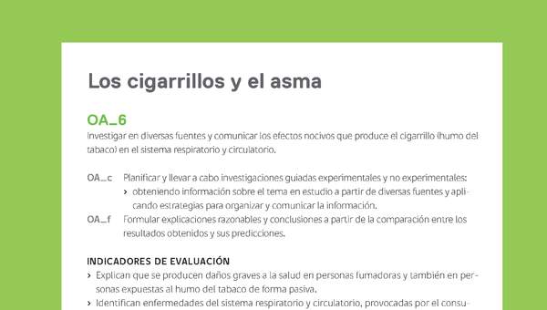 Ejemplo Evaluación Programas - OA06 - Los cigarrillos y el asma