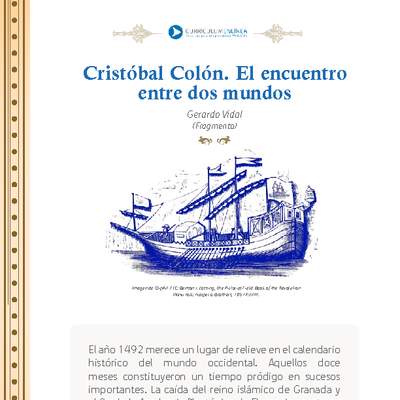 Cristóbal Colón. El encuentro entre dos mundos