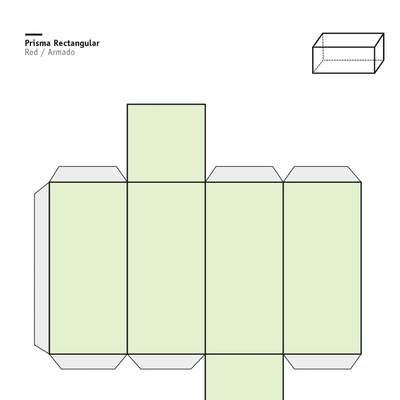 Red de un prisma de base rectangular