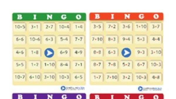Bingo usando multiplicaciones (V)