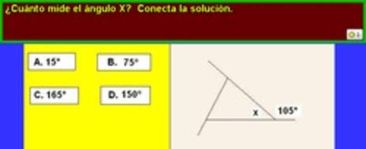 Medida de un ángulo en un triángulo