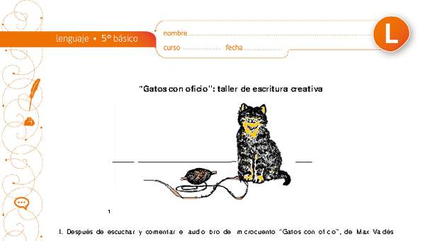 "Gatos con oficio": taller de escritura creativa