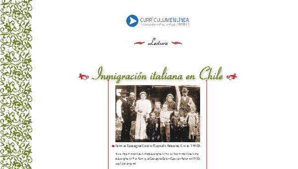 Inmigración italiana en Chile