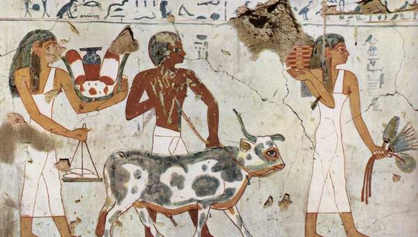 Pintura en la cámara funeraria de Amenemht