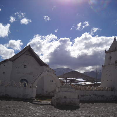 Iglesia de Isluga en Tarapacá