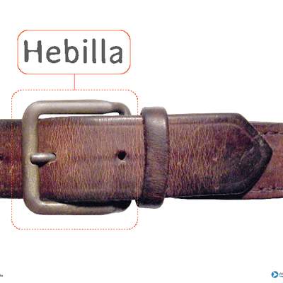 Afiche de vocabulario: hebilla