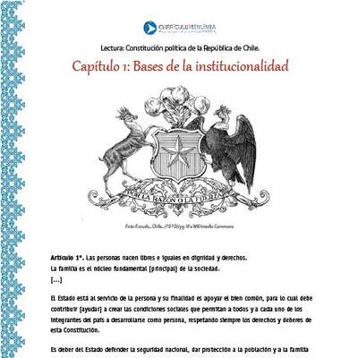 Constitución de Chile: Bases de la institucionalidad