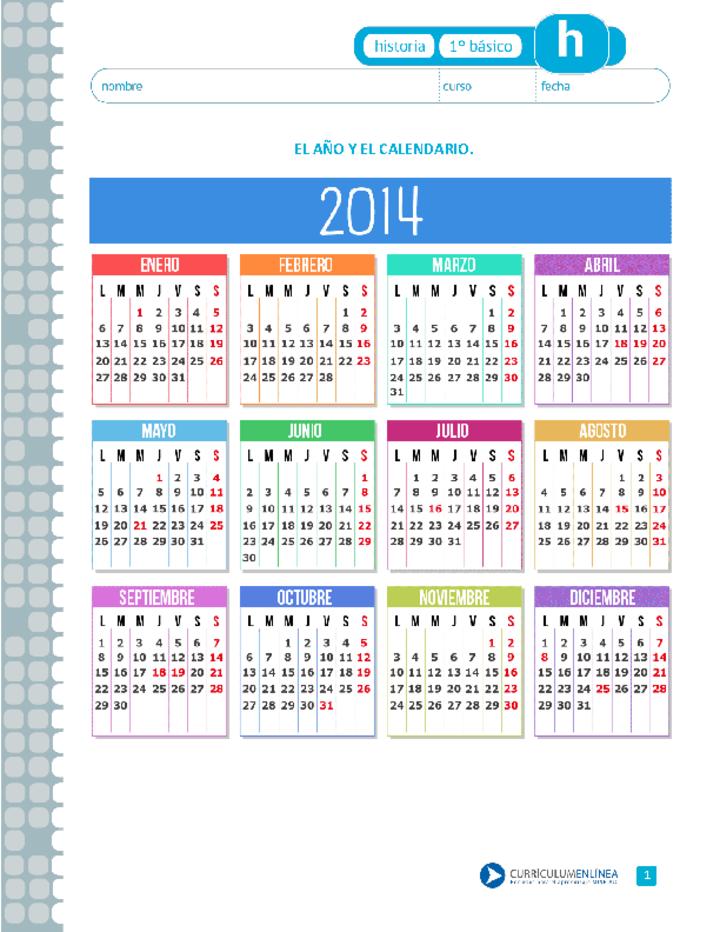 El año y el calendario