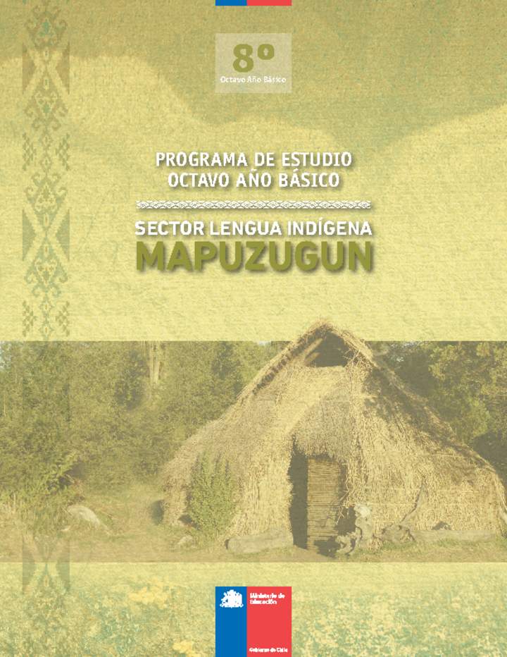 Programa Lengua Indígena 8° Básico - Lengua Indígena Mapuzugun (decreto en trámite)
