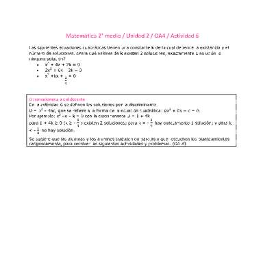 Matemática 2 medio-Unidad 2-OA4-Actividad 6