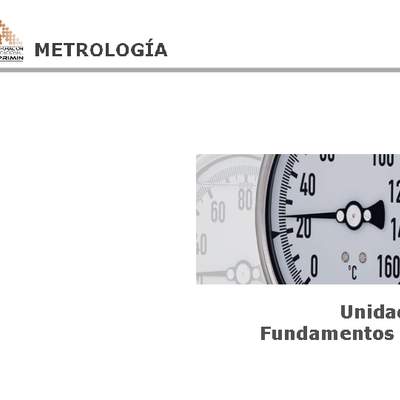 Presentación Fundamentos de metrología, metrología en la empresa