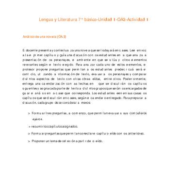 Lengua y Literatura 7° básico-Unidad 1-OA3-Actividad 1